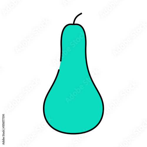 pear conference whole line icon vector. pear conference whole sign. isolated symbol illustration