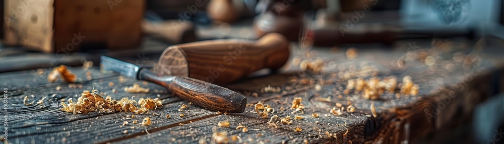 Woodworking tools and techniques for creating furniture, rugged and artistic, Urban, Soft tones, Photograph, Craftsmanship Woodworking tools and techniques for creating furniture, rugged and artistic, Urban, Soft tones, Photograph, Craftsmanship