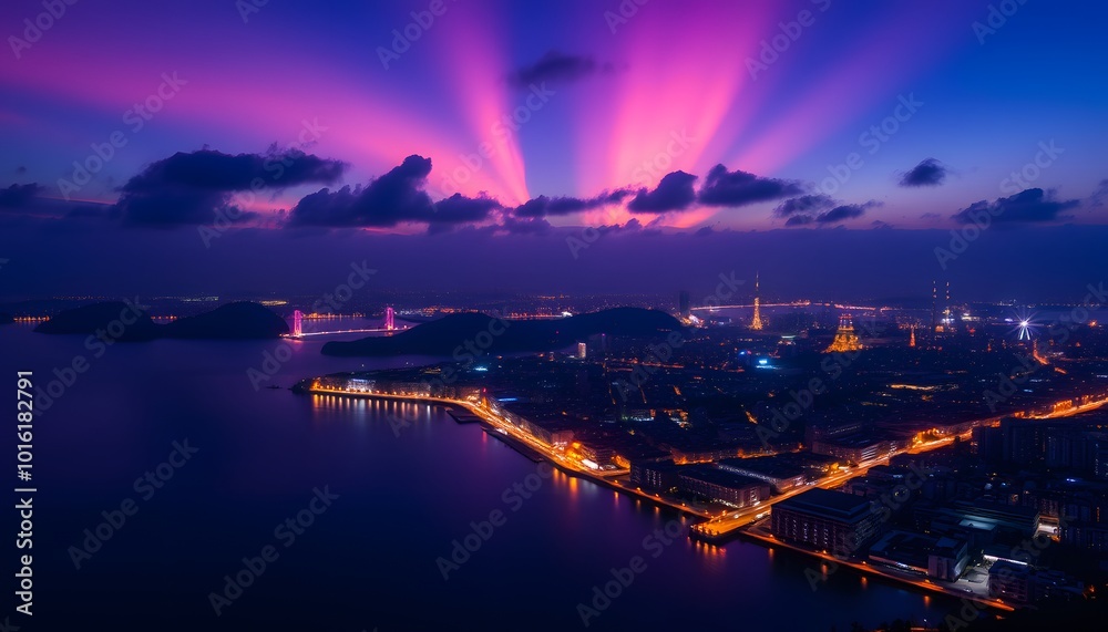 aurora borealis cityscape lights aurora borealis cityscape lights