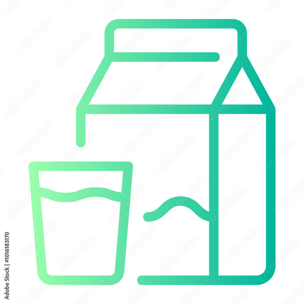 milk gradient icon