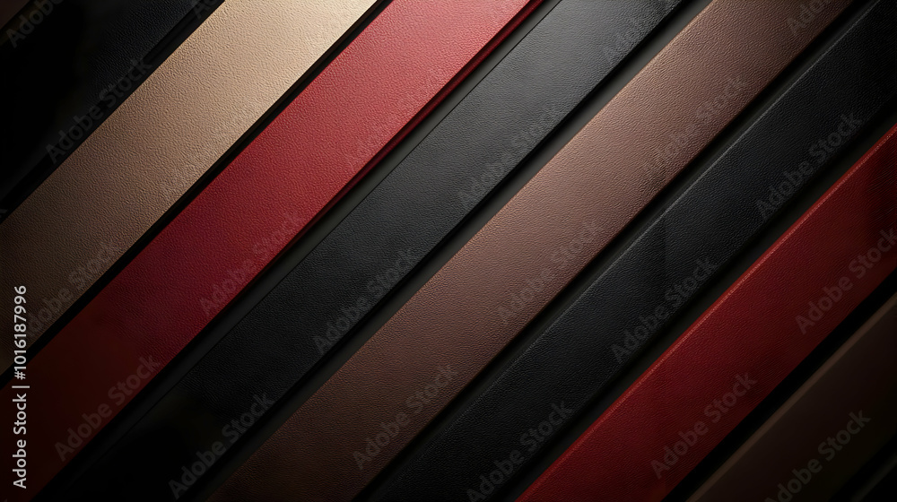 Obraz premium Abstract Background with Diagonal Leather Strips