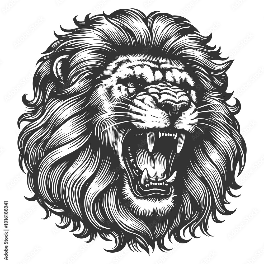 roaring lion animal sketch engraving generative ai fictional character raster illustration. Scratch board imitation. Black and white image. roaring lion animal sketch engraving generative ai fictional character raster illustration. Scratch board imitation. Black and white image.