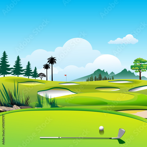 golf course scenery