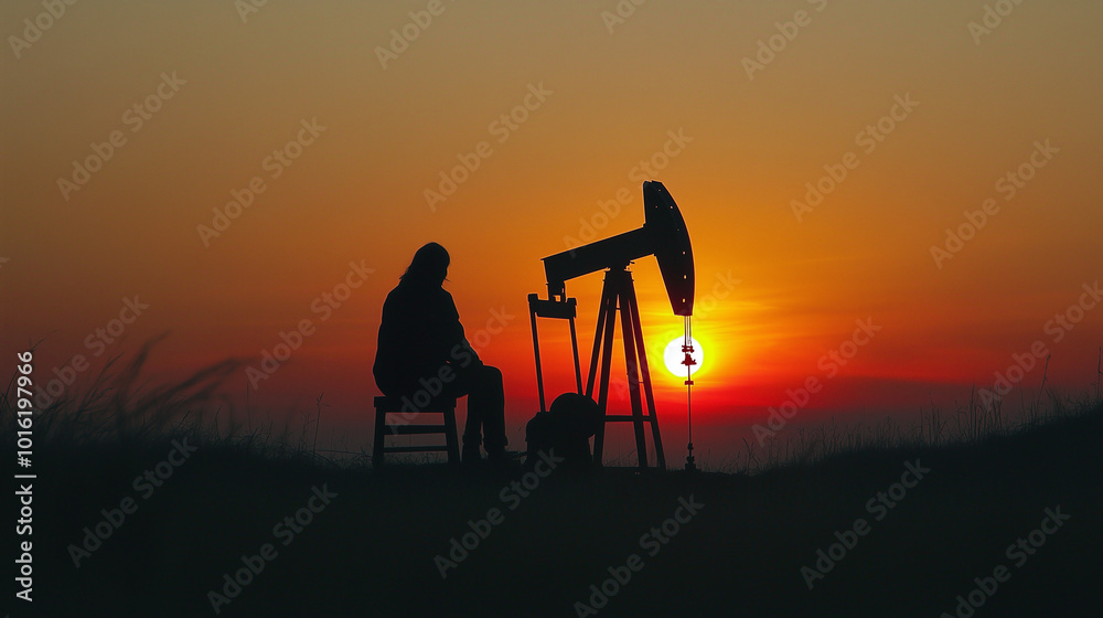 Naklejka premium India Announces Billion-Dollar Oil Discovery