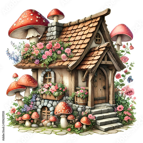 fairy tail house - mushroom house