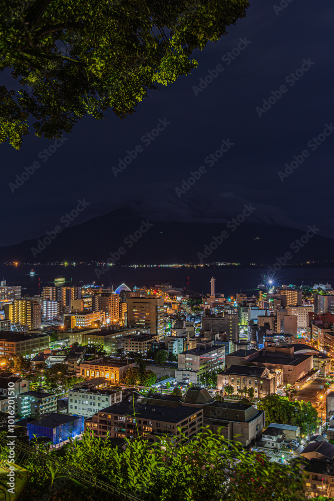 Naklejka premium 都市夜景