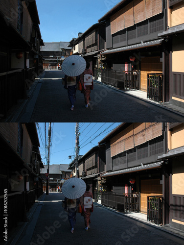 電線のない風景　祇園　京都市東山区 photo