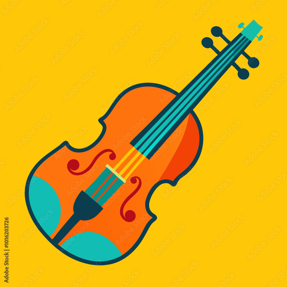 Obraz premium violin illustration