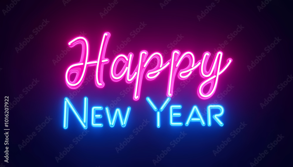 Fototapeta premium Neon sign saying 