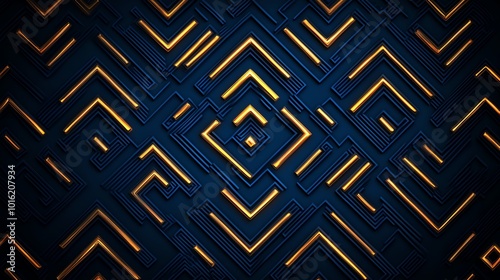 Fabric pattern inspired by art of geometric shapes, natural motifs, unique design.