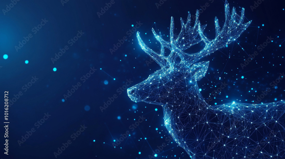 Antlers and ears of a deer, accompanied by a Antlers and ears of a deer, accompanied by a
