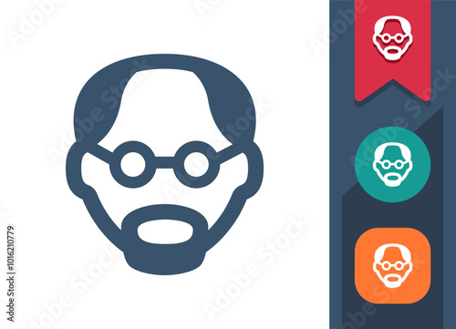 Man Head, Teacher Icon