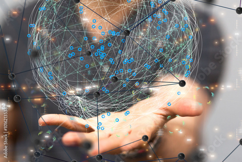 Business intelligence analyst dashboard on virtual