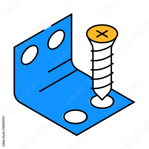 insert bolt assembly furniture line icon vector. insert bolt assembly furniture sign. isolated symbol illustration