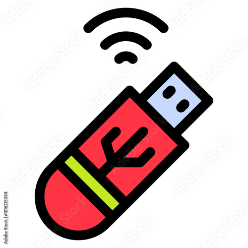 Vector Icon Drive, thumb drive, thumb, usb, wifi
