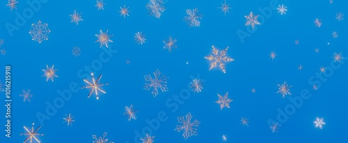 Winter Wonderland: A Stunning View of Snowflakes photo