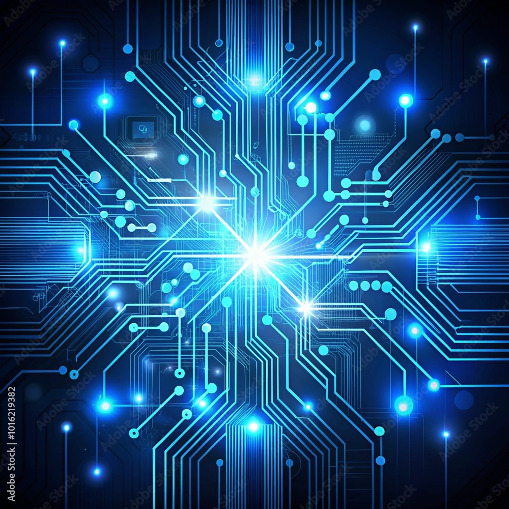 Fototapeta premium abstract blue background with stars