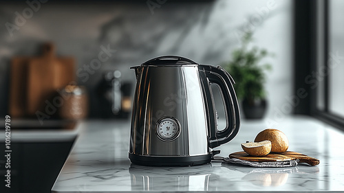 coffee maker on the kitchen table photo