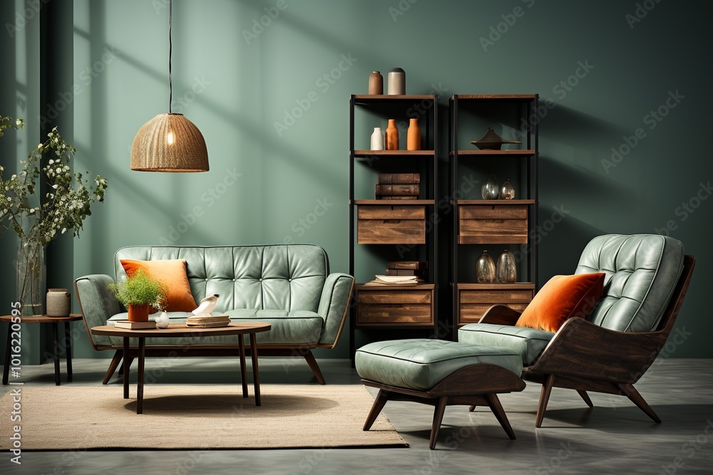 Classic design living room with natural light Classic design living room with natural light