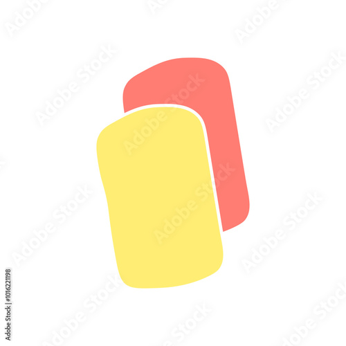 yellow and red football cards cartoon icon