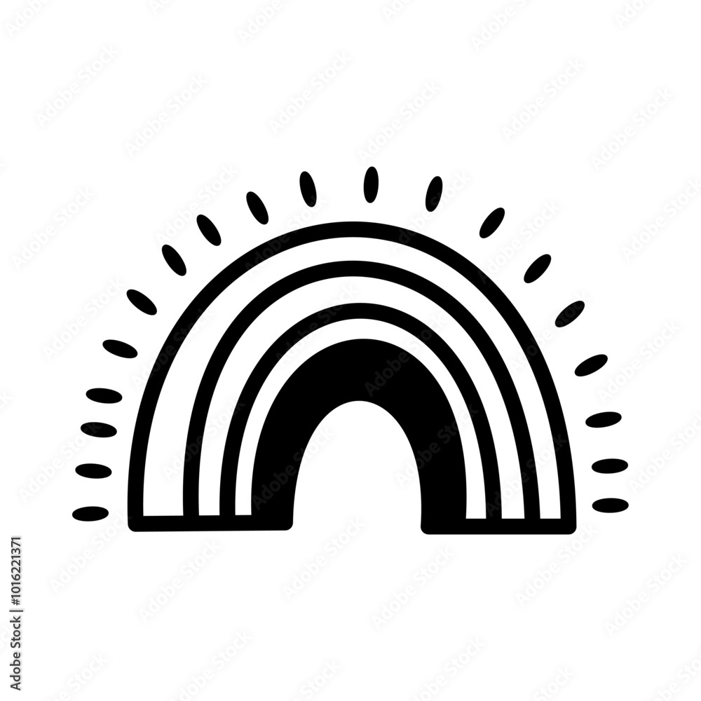 Cute Doodle Vector Rainbow Cute Doodle Vector Rainbow