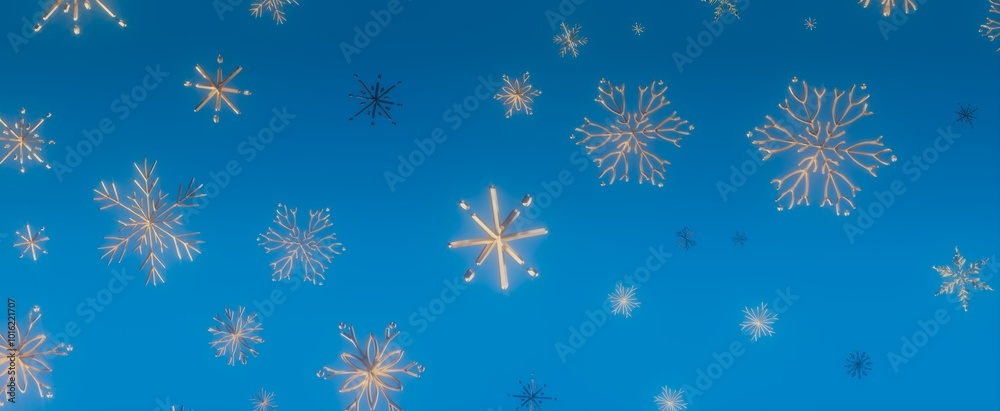 Winter Wonderland: Falling Snowflakes Winter Wonderland: Falling Snowflakes