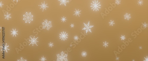 Golden Winter Background