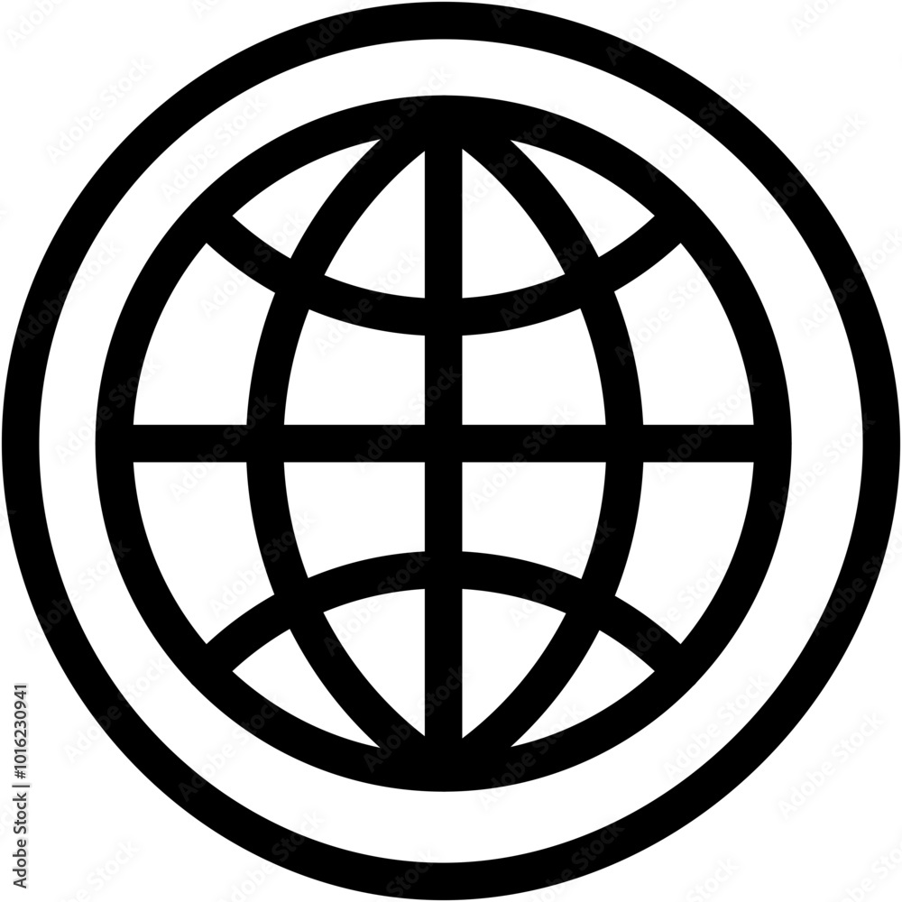 Vector Icon Globe global, world, network, wireless internet Vector Icon Globe global, world, network, wireless internet