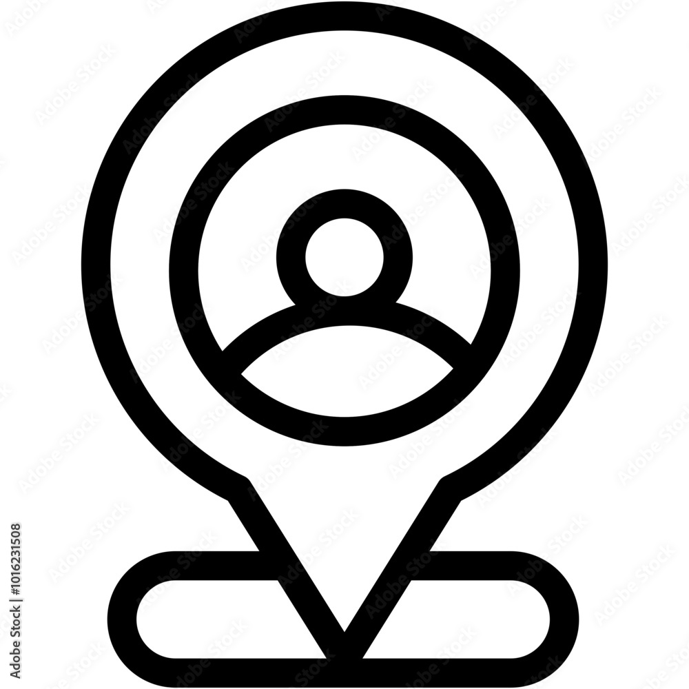 Vector Icon pin, maps and location, place holder, map point, map pointer Vector Icon pin, maps and location, place holder, map point, map pointer
