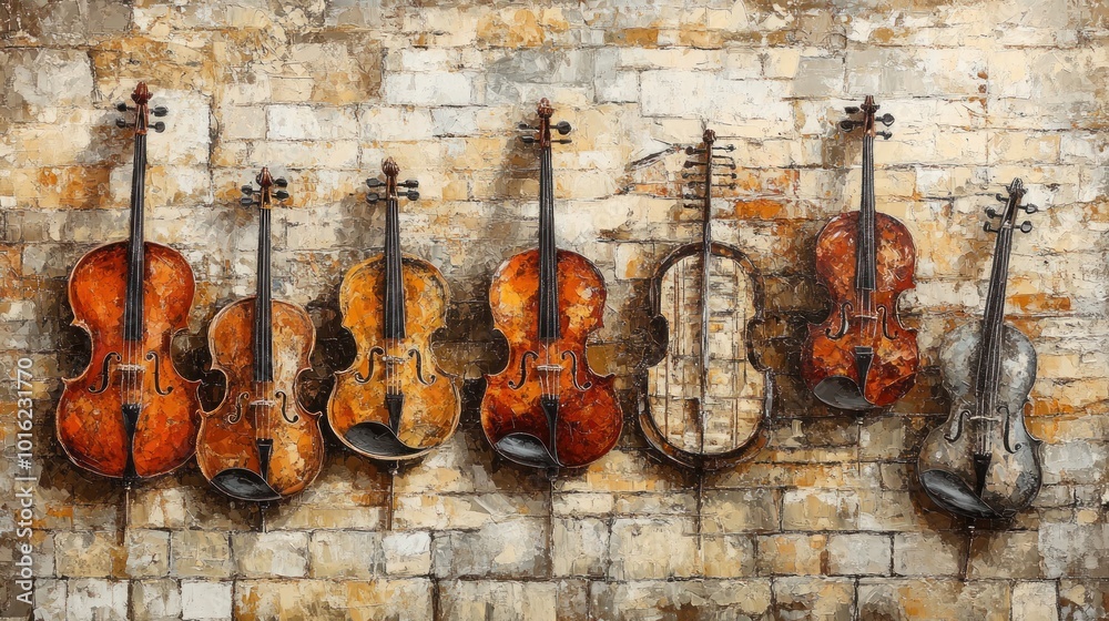 Naklejka premium Stringed Instruments