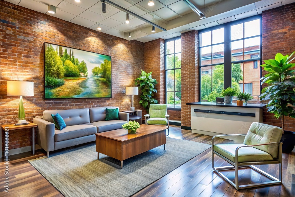 Contemporary Doctor's Office Reception - Modern Design and Urban Aesthetic Contemporary Doctor's Office Reception - Modern Design and Urban Aesthetic