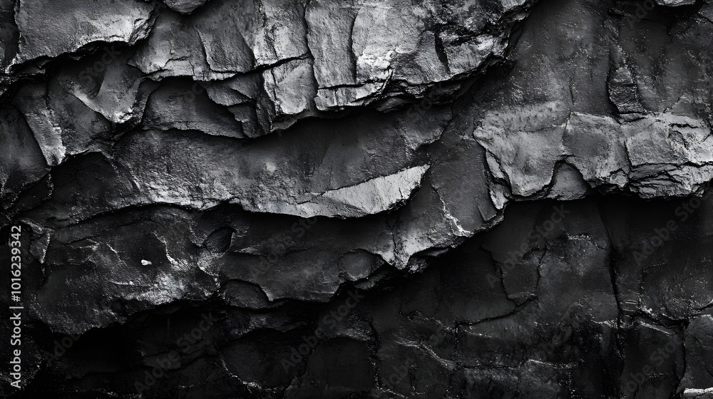 Black Rock Wall Texture Background Black Rock Wall Texture Background