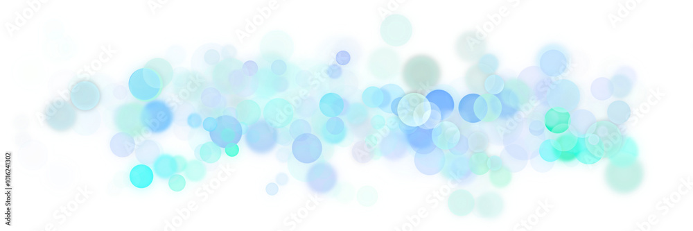 Subtle Bokeh Light Pattern on a Transparent Background