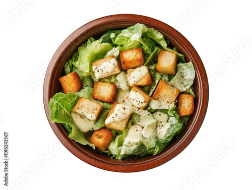 Wallpaper Mural Frischer Caesar Salad mit knackigem Salat und Croutons für Gourmets Torontodigital.ca