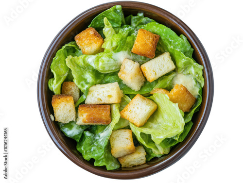 Wallpaper Mural Frischer Caesar Salat mit knusprigen Croutons - perfekt für kulinarische Designs und Lebensmittelindustrie Torontodigital.ca