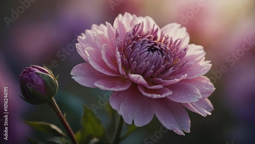 Obraz na płótnie close up of a pink flower w salonie