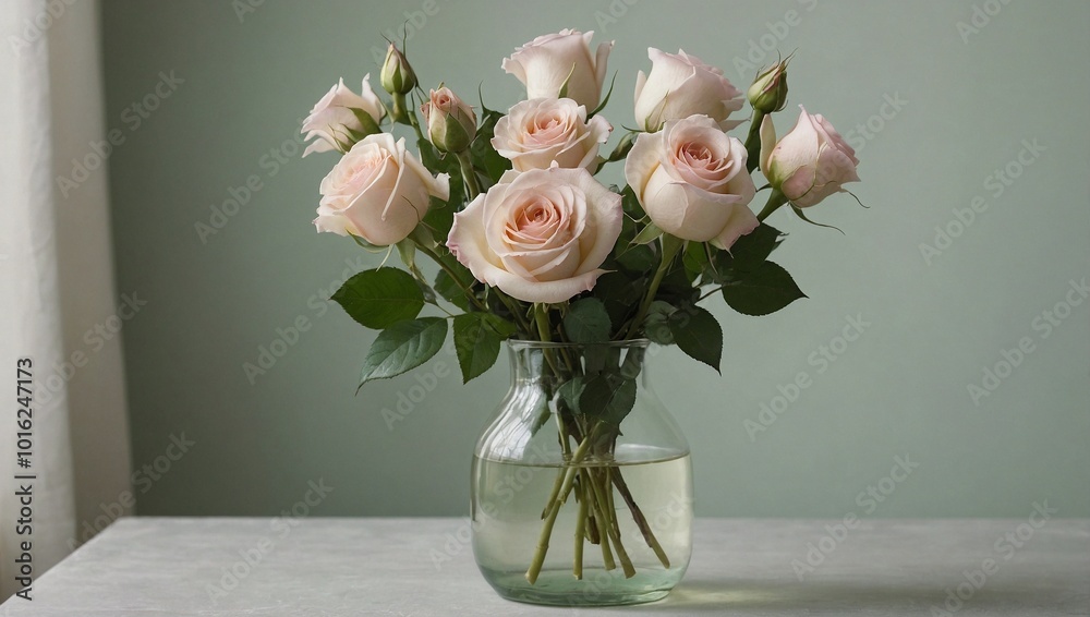 A delicate floral arrangement in a vintage white bottle