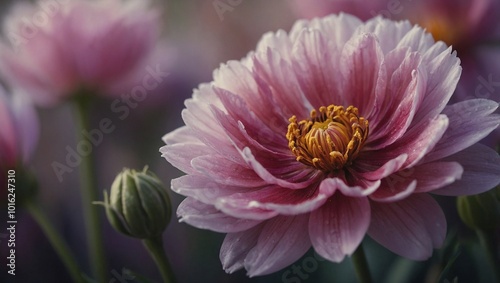 A closeup of a vibrant flower