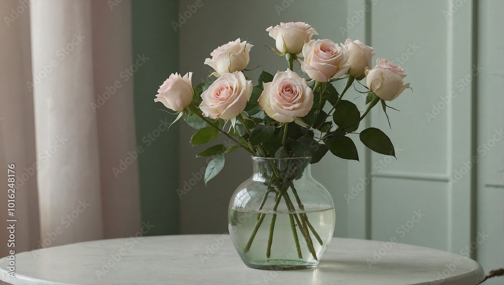 A delicate floral arrangement in a vintage white bottle