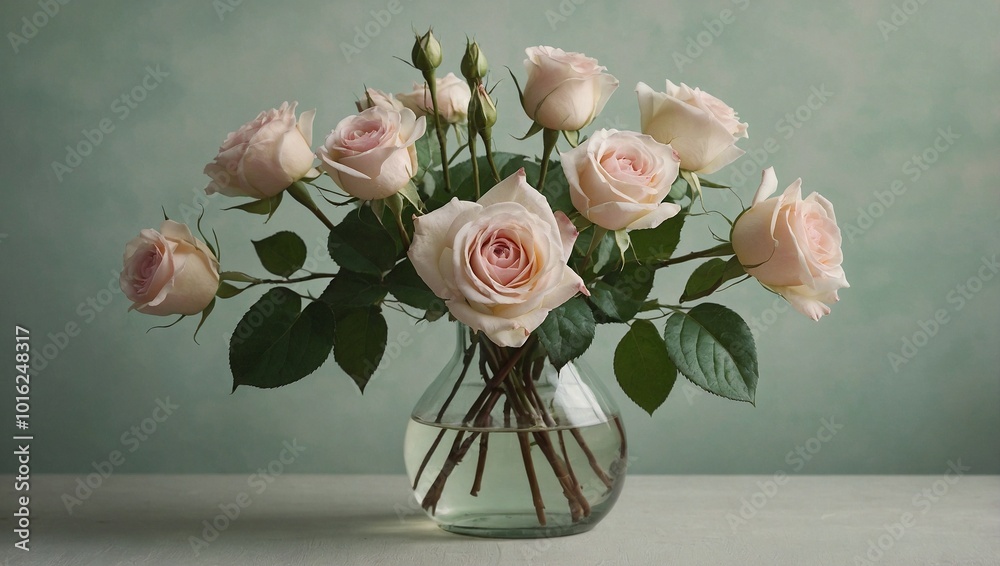 A delicate floral arrangement in a vintage white bottle