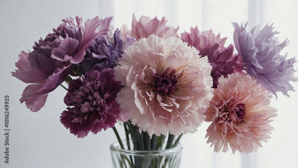 pink chrysanthemum flowers in a vase