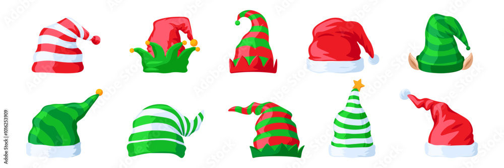 Christmas hat. Celebrate decoration. Vector Christmas hat. Celebrate decoration. Vector