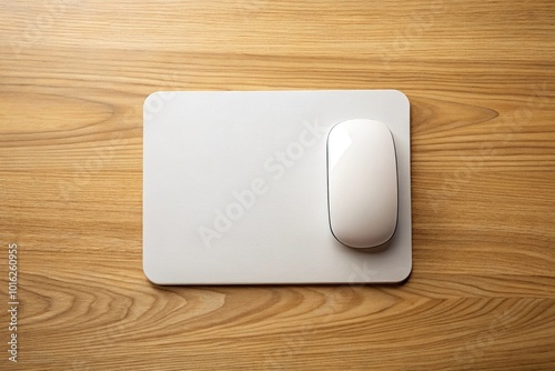 Mouse pad mockup with blank surface for wide-angle shots