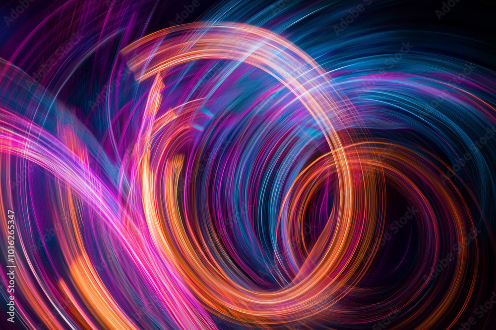 Abstract Light Trails: A Psychedelic Journey Abstract Light Trails: A Psychedelic Journey