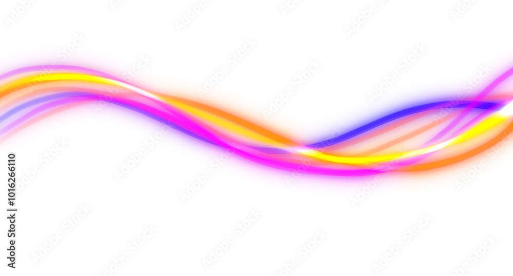 abstract colorful neon line element abstract colorful neon line element