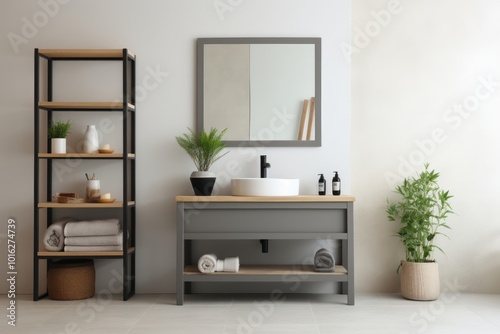 Furniture bathroom cabinet sink. Image by rawpixel.