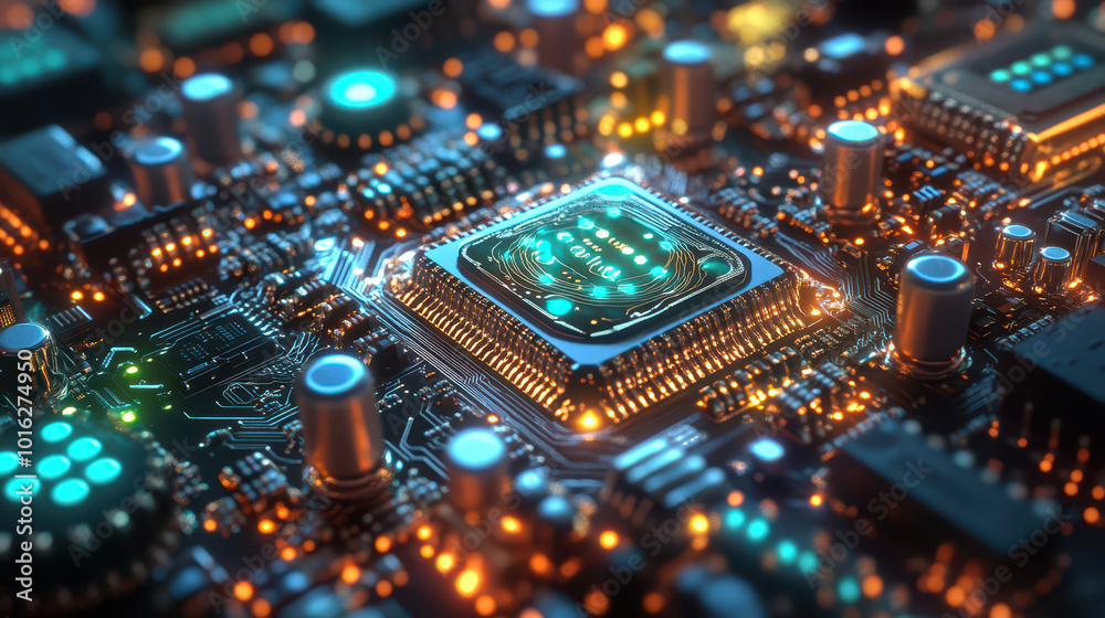 Obraz premium electronic circuit board