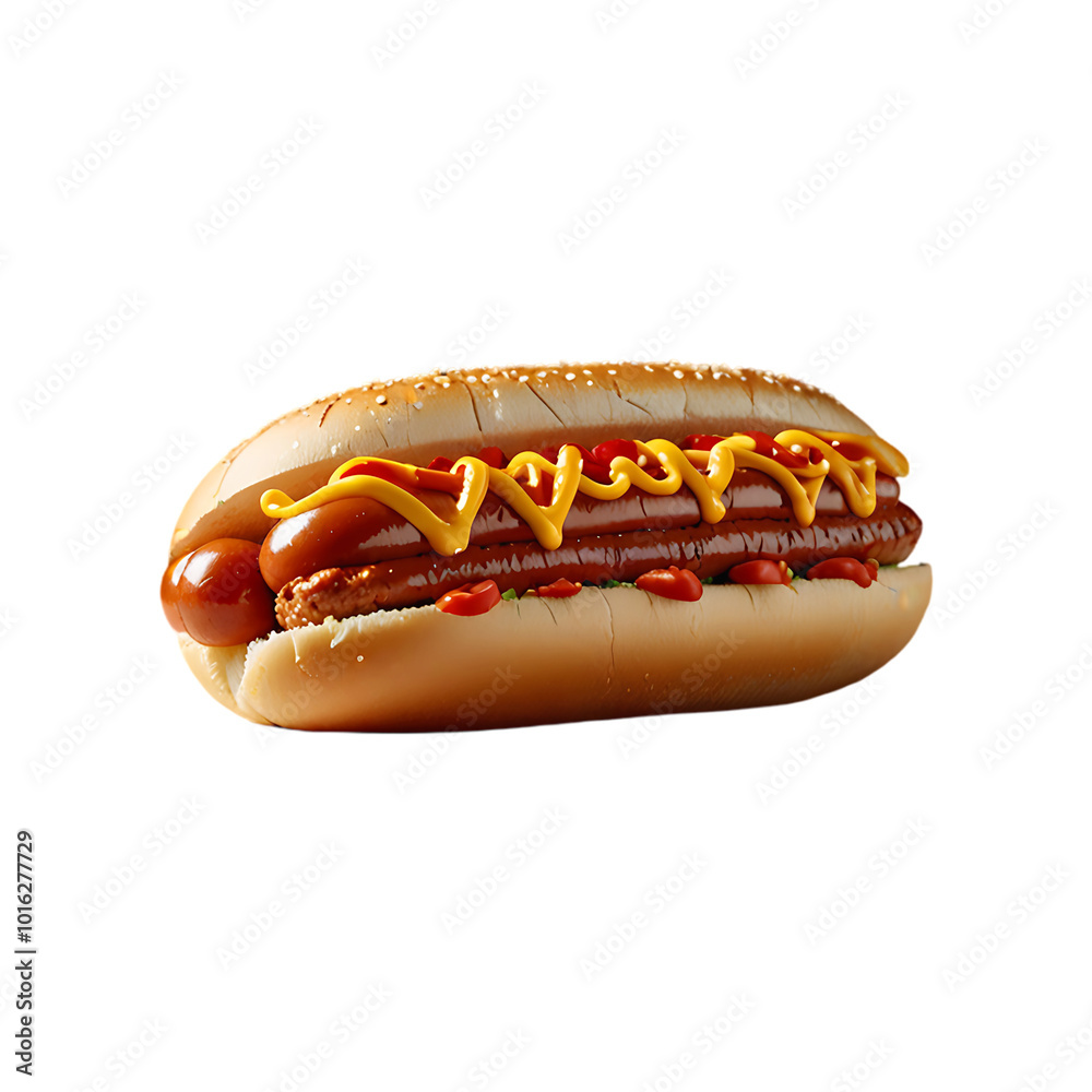 4k Hot Dog on a transparent background. Ai generative 4k Hot Dog on a transparent background. Ai generative