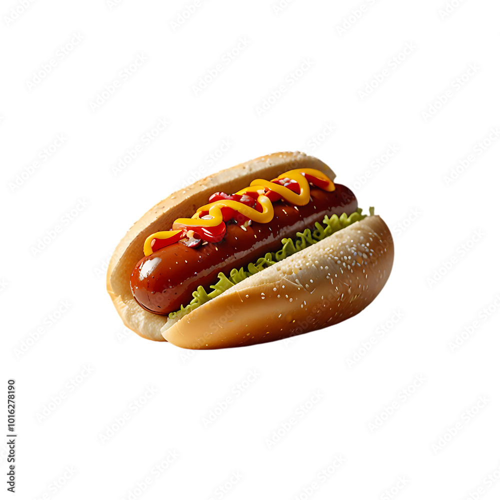 4k Hot Dog on a transparent background. Ai generative 4k Hot Dog on a transparent background. Ai generative