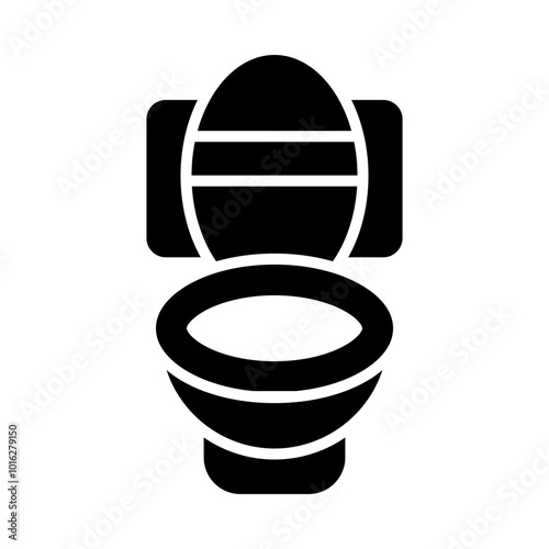Toilet glyph icon